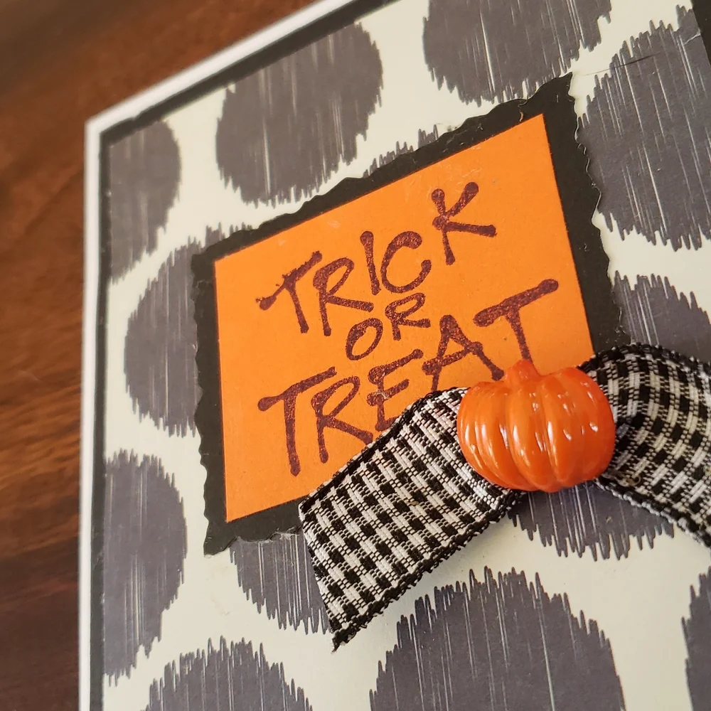 Halloween Note Cards Set of Four • Trick or Treat • Handmade
